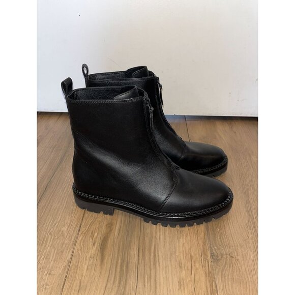 NEW!! Vince Cabria Water Resistant Front Zip Boot in Black Women's Size 7.5 - Picture 3 of 14